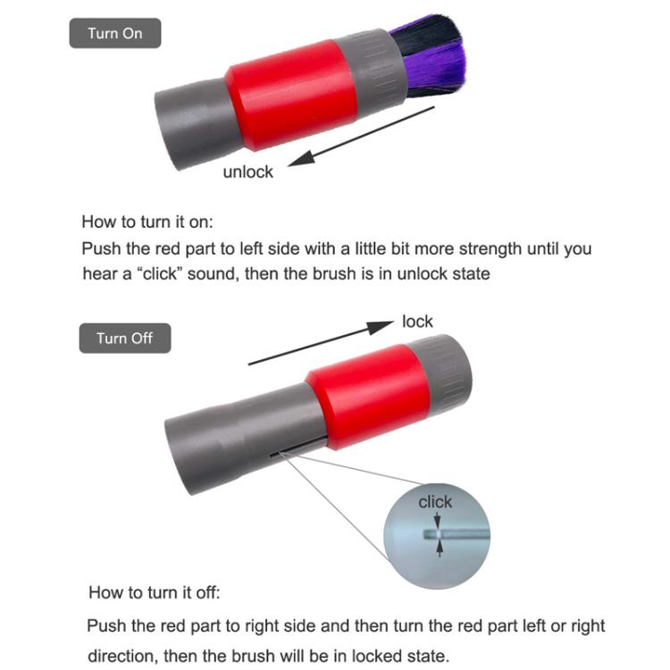 32mm Soft Brush+35mm Connector Vacuum Cleaner Dusting Streak Free Soft Brush Replacement Accessory Set - Other Accessories by buy2fix | Online Shopping UK | buy2fix