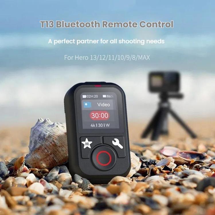 TELESIN T13 60m Sports Camera Wireless Bluetooth Remote Control For GoPro HERO13 Black /12 Black /11 Black /10 Black /9 Black /8 Black /Max(Black) -  by TELESIN | Online Shopping UK | buy2fix