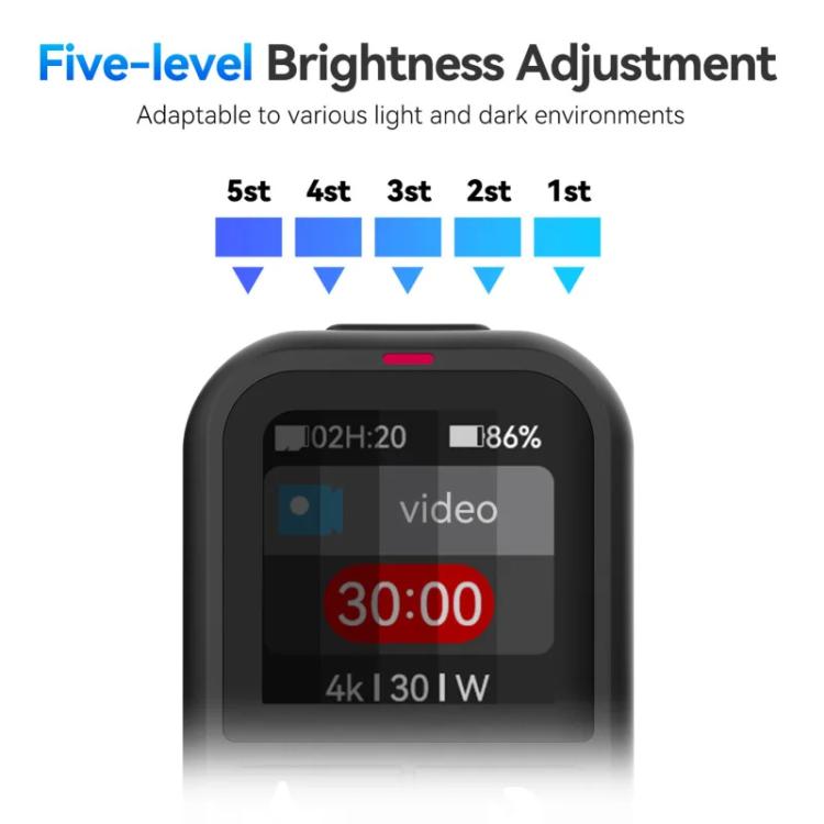 TELESIN T13 60m Sports Camera Wireless Bluetooth Remote Control For GoPro HERO13 Black /12 Black /11 Black /10 Black /9 Black /8 Black /Max(Black) -  by TELESIN | Online Shopping UK | buy2fix