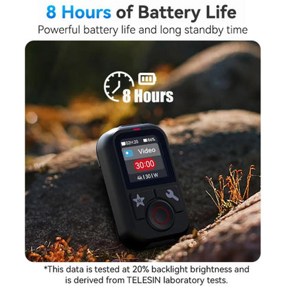 TELESIN T13 60m Sports Camera Wireless Bluetooth Remote Control For GoPro HERO13 Black /12 Black /11 Black /10 Black /9 Black /8 Black /Max(Black) -  by TELESIN | Online Shopping UK | buy2fix