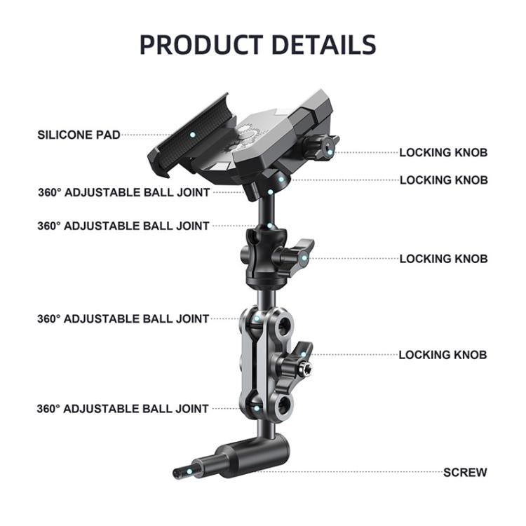 For Tank 300 / Tank 500 / Pajero / Land Cruiser / Land Cruiser Prado A-Pillar Handle Fixed Cell Phone Holder - Special Car Holders by buy2fix | Online Shopping UK | buy2fix