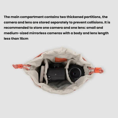 PGYTECH OneGo SLR Camera Waterproof Drawstring Bag, Color: White - Strap Satchel by PGYTECH | Online Shopping UK | buy2fix