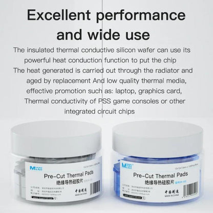 MaAnt DR-03 100pcs /Box Insulating Thermal Conductive Silicone Spacer CPU Thermal Spacer(Gray) - Others by MaAnt | Online Shopping UK | buy2fix