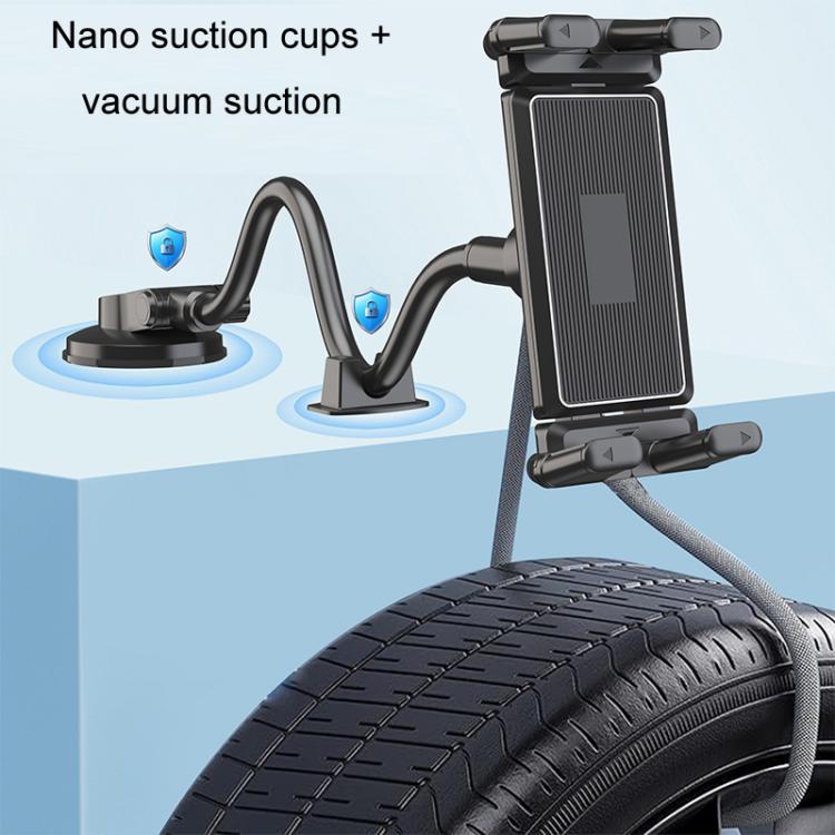 Car Suction Cup Extended Hose Universal Cell Phone Tablet Holder - Universal Car Holders by buy2fix | Online Shopping UK | buy2fix
