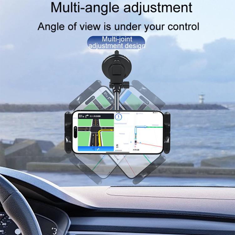 Car Suction Cup Extended Hose Universal Cell Phone Tablet Holder - Universal Car Holders by buy2fix | Online Shopping UK | buy2fix