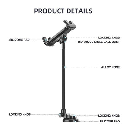 Car Suction Cup Extended Hose Universal Cell Phone Tablet Holder - Universal Car Holders by buy2fix | Online Shopping UK | buy2fix