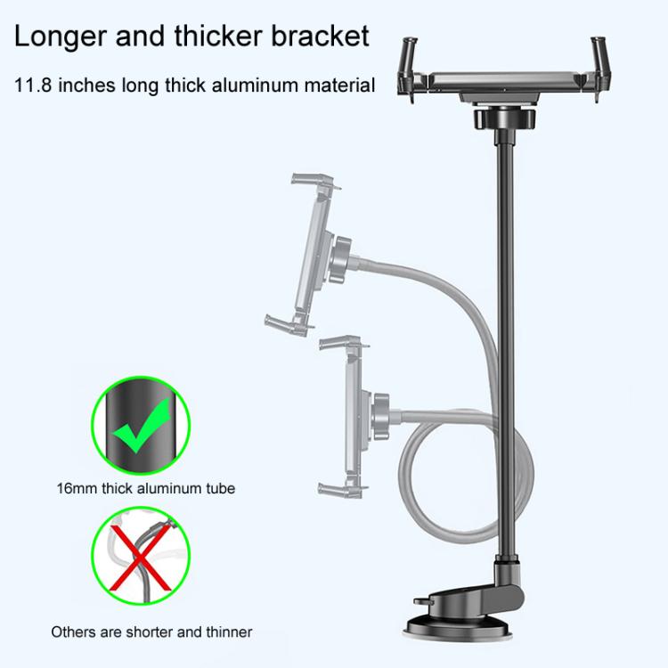 Car Suction Cup Extended Hose Universal Cell Phone Tablet Holder - Universal Car Holders by buy2fix | Online Shopping UK | buy2fix