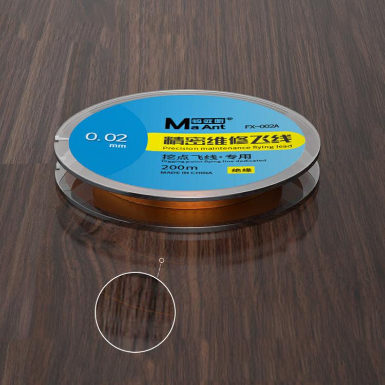 MaAnt FX-002A 0.02mm Insulated 200m Mobile Phone Motherboard Precision Repair Flying Wire - Welding Wire by MaAnt | Online Shopping UK | buy2fix