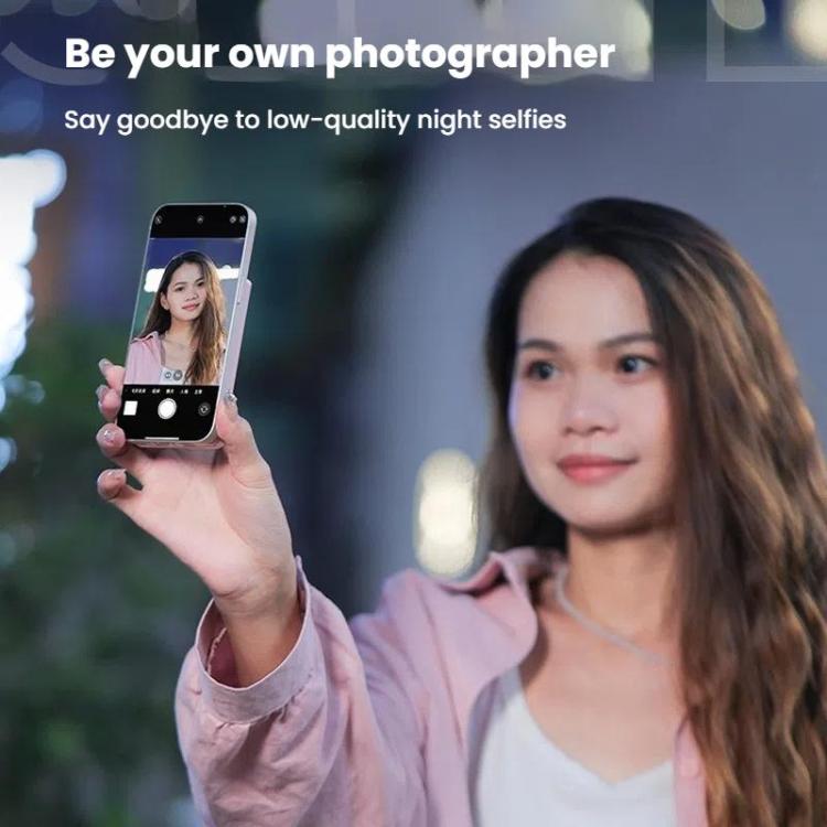 KingMa PH02 MAX Mobile Phone MagSafe Display Screen Selfie Live Streaming Phone Rear Camera(Pink) - Selfie Sticks by KingMa | Online Shopping UK | buy2fix