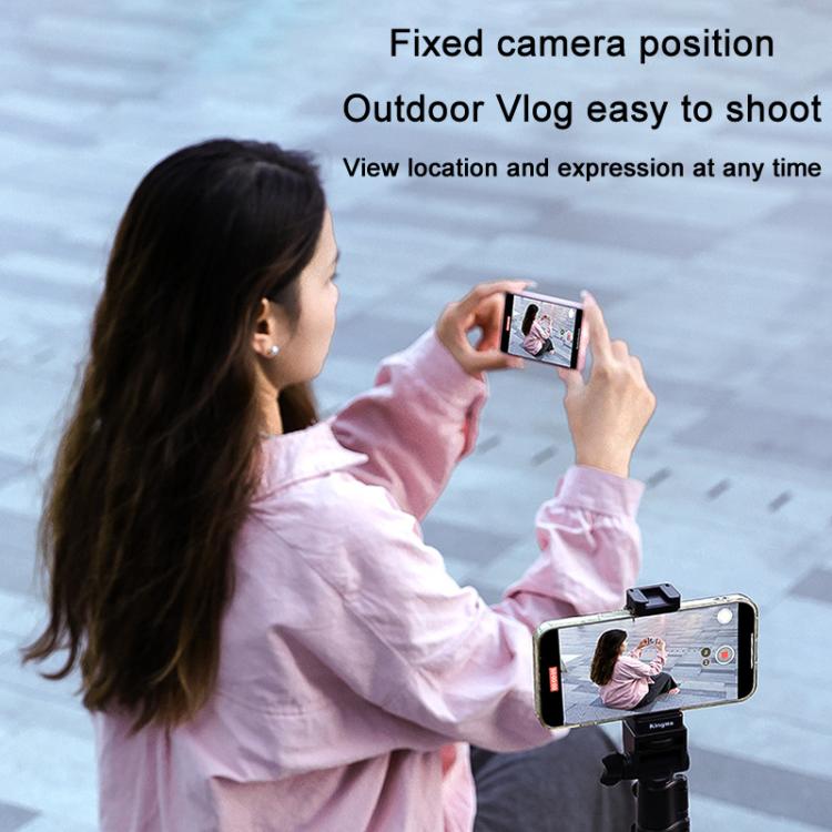 KingMa PH02 MAX Mobile Phone MagSafe Display Screen Selfie Live Streaming Phone Rear Camera(Black) - Selfie Sticks by KingMa | Online Shopping UK | buy2fix