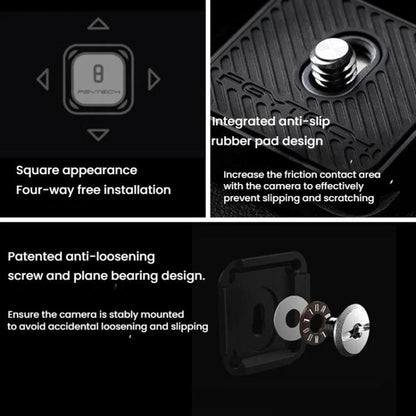 PGYTECH SLR Camera Strap Decompression Quick Release Seat, Specifications: Set - Quick Release Plate by PGYTECH | Online Shopping UK | buy2fix