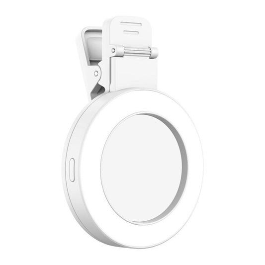 Foldable Clip-type Mobile Phone Rear Selfie Mirror Fill Light, Color: White - Selfie Light by buy2fix | Online Shopping UK | buy2fix
