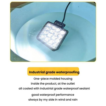 DC 12V-80V Forklift LED High Brightness Front Working Headlight, Size: 4 Inches 9 Beads - Work Lights by buy2fix | Online Shopping UK | buy2fix