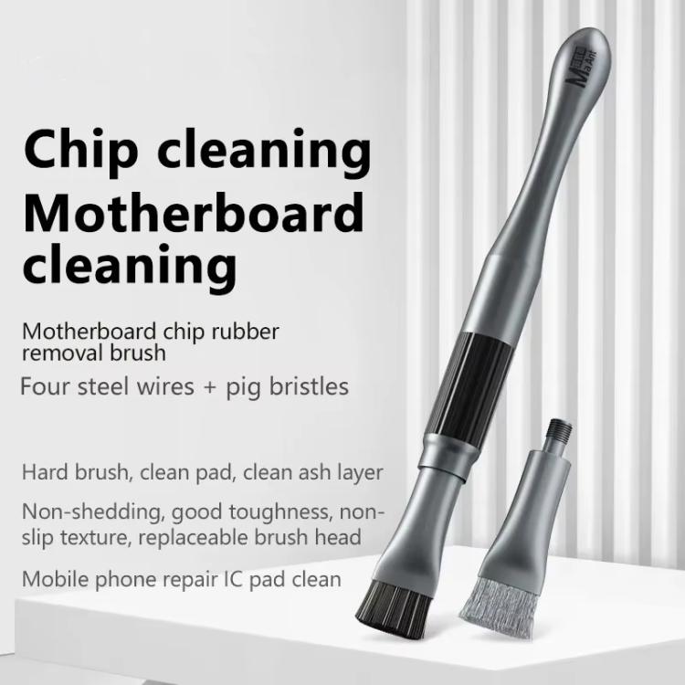 MaAnt 2 In 1 Stiffened Cylinder Short Brush Cell Phone Repair Motherboard Cleaning Brush - Brushes by MaAnt | Online Shopping UK | buy2fix