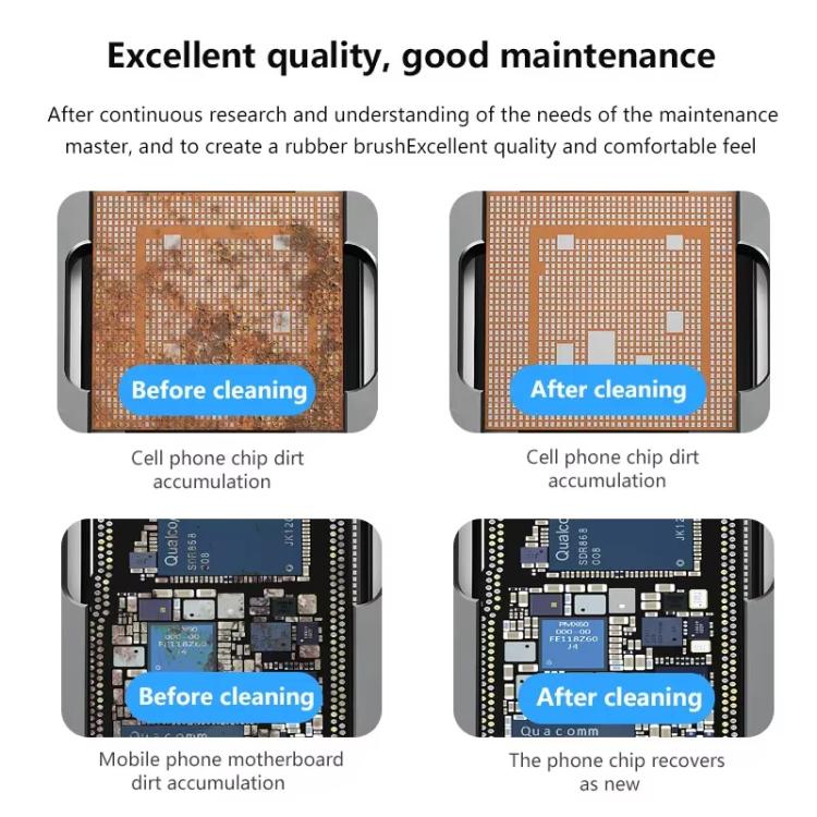 MaAnt 2 In 1 Stiffened Cylinder Short Brush Cell Phone Repair Motherboard Cleaning Brush - Brushes by MaAnt | Online Shopping UK | buy2fix