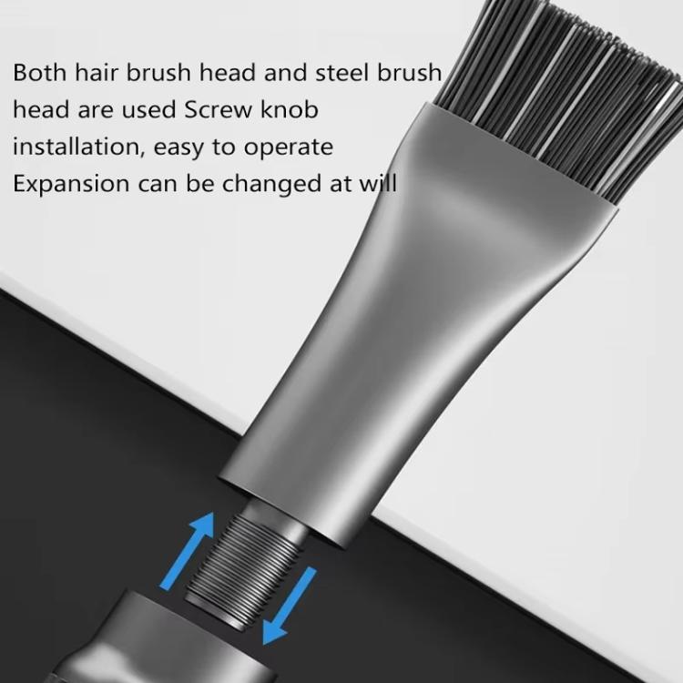 MaAnt 2 In 1 Stiffened Cylinder Short Brush Cell Phone Repair Motherboard Cleaning Brush - Brushes by MaAnt | Online Shopping UK | buy2fix