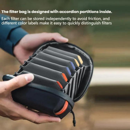 PGYTECH Dustproof Drop-proof Camera UV Filter Storage Bag(Black) - Lens Bag by PGYTECH | Online Shopping UK | buy2fix