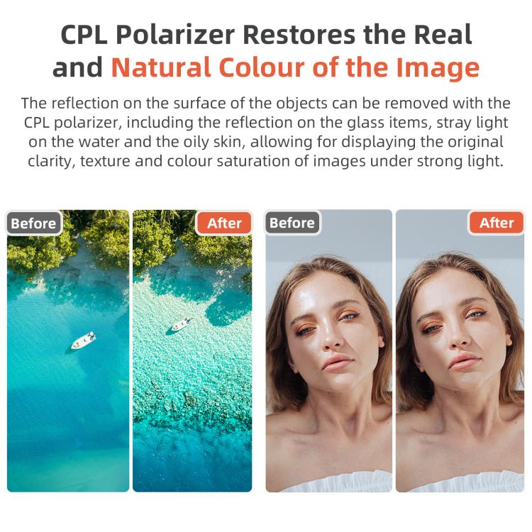 aMagisn Filter For DJI Action 5 Pro / 4 / 3, Spec: ND8+16+32+64 - Lens Filter by aMagisn | Online Shopping UK | buy2fix