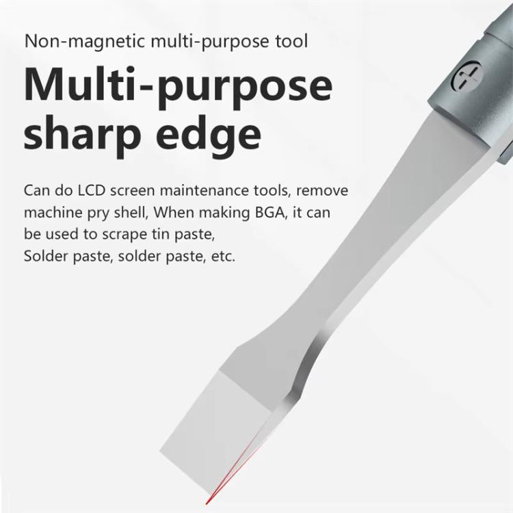 MaAnt M-068 Cell Phone Repair Non-Magnetic Stainless Steel Scraper Removal Tablet Paste Stirring BGA Pry Bar Degumming Tool - Crowbar by MaAnt | Online Shopping UK | buy2fix