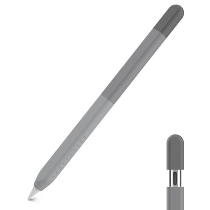 For Apple Pencil USB-C AhaStyle PT102-3 Stylus Gradient Color Silicone Pen Case(Gray) - Pencil Accessories by AhaStyle | Online Shopping UK | buy2fix