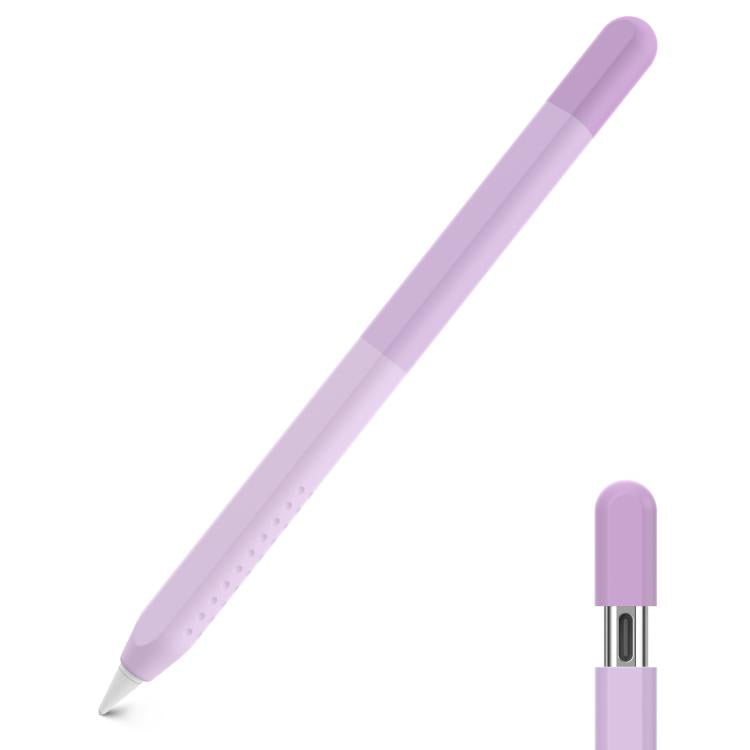 For Apple Pencil USB-C AhaStyle PT102-3 Stylus Gradient Color Silicone Pen Case(Purple) - Pencil Accessories by AhaStyle | Online Shopping UK | buy2fix
