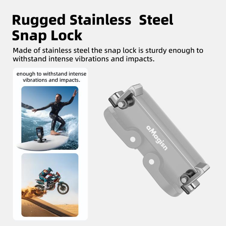 aMagisn Mini Quick Release Mount for Sports Cameras, Spec: 2-claw Base+1/4 Inch Cover - Quick Release Plate by aMagisn | Online Shopping UK | buy2fix