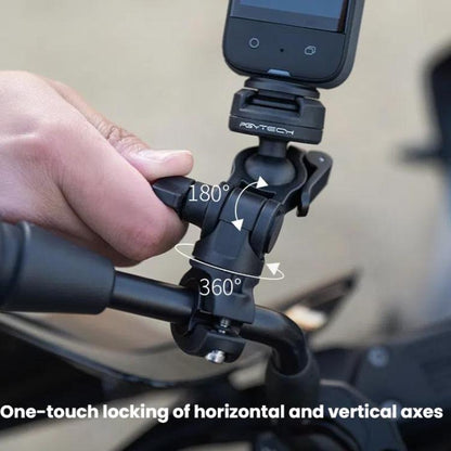 PGYTECH Motorcycle Rearview Mirror Quick Release Bracket(Black) - Holder by PGYTECH | Online Shopping UK | buy2fix