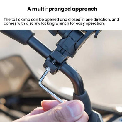 PGYTECH Motorcycle Rearview Mirror Quick Release Bracket(Black) - Holder by PGYTECH | Online Shopping UK | buy2fix