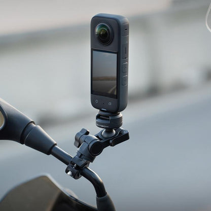 PGYTECH Motorcycle Rearview Mirror Quick Release Bracket(Black) - Holder by PGYTECH | Online Shopping UK | buy2fix