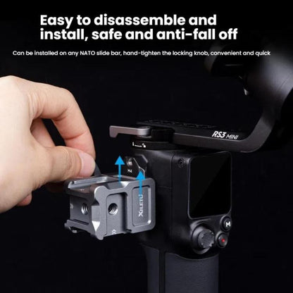 For DJI Ronin Series Stabilizer XILETU Quick Release NATO Clamp Cold Shoe Adapter -  by XILETU | Online Shopping UK | buy2fix
