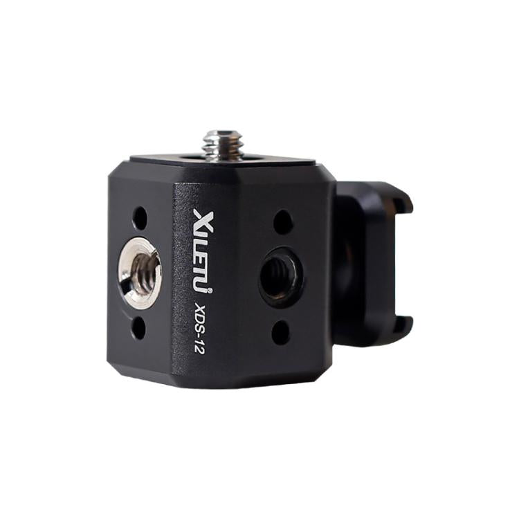 XILETU Tripod Screw Hole Adapter with Cold Shoe 3/8 inch 1/4 inch Thread Holes ARRI Positioning Hole - Other Accessories by XILETU | Online Shopping UK | buy2fix