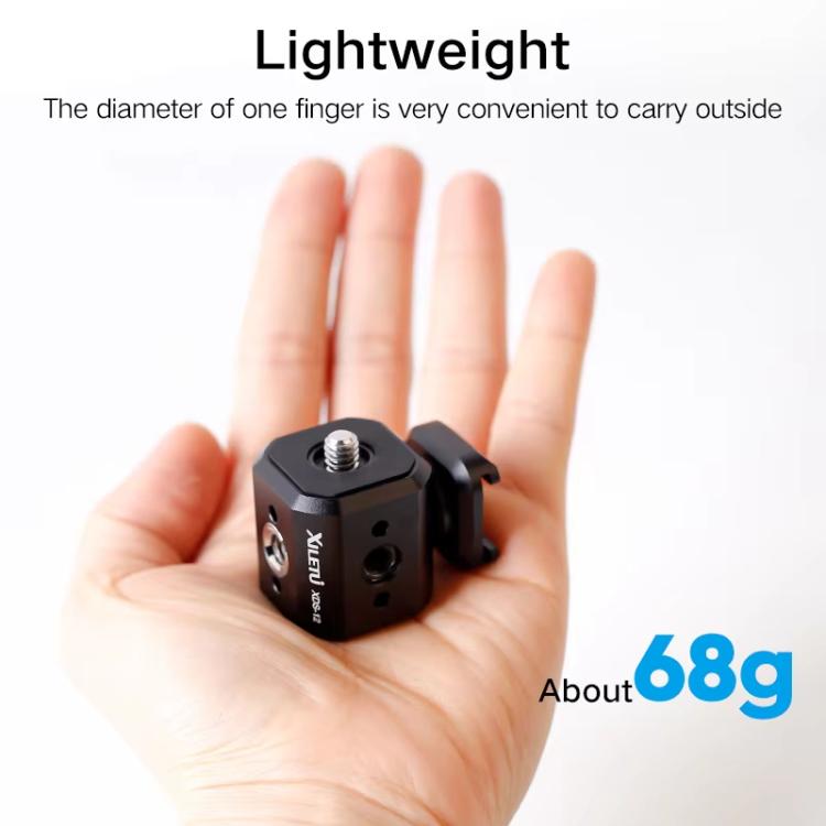 XILETU Tripod Screw Hole Adapter with Cold Shoe 3/8 inch 1/4 inch Thread Holes ARRI Positioning Hole - Other Accessories by XILETU | Online Shopping UK | buy2fix