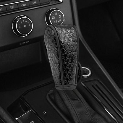 Peacock Pattern Leather Car Gear Shift Protective Cover(Zipper Type Manual Gear) - Shift Knob by buy2fix | Online Shopping UK | buy2fix