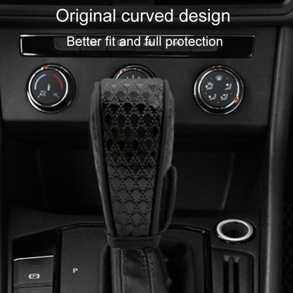 Peacock Pattern Leather Car Gear Shift Protective Cover(Sticky Type Automatic Gear) - Shift Knob by buy2fix | Online Shopping UK | buy2fix