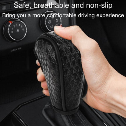 Peacock Pattern Leather Car Gear Shift Protective Cover(Sticky Type Automatic Gear) - Shift Knob by buy2fix | Online Shopping UK | buy2fix