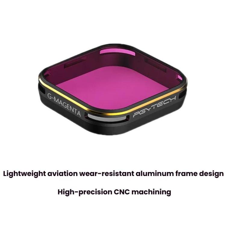 For GoPro 5/6 PGYTECH Deep Diving Snorkeling Filter Waterproof Case(Red) - Lens Cover by PGYTECH | Online Shopping UK | buy2fix