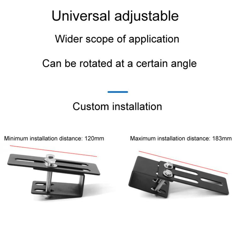 Car Luggage Rack Modification Fixing Clip Roof Spotlight Bracket Accessories(Black) - Roof Racks by buy2fix | Online Shopping UK | buy2fix