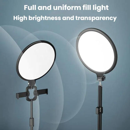 Live Streaming Fill Light LED Photography Lamp Mobile Phone Eye Protection Soft Light Selfie Lamp, Spec: 10inch（Black） - Ring Light by buy2fix | Online Shopping UK | buy2fix