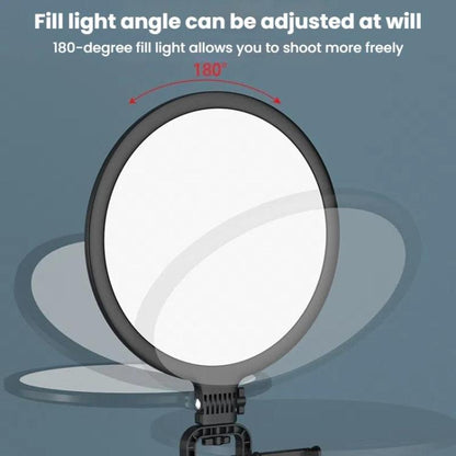 Live Streaming Fill Light LED Photography Lamp Mobile Phone Eye Protection Soft Light Selfie Lamp, Spec: 8inch（Black） - Ring Light by buy2fix | Online Shopping UK | buy2fix