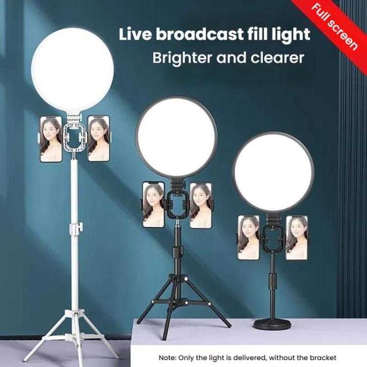 Live Streaming Fill Light LED Photography Lamp Mobile Phone Eye Protection Soft Light Selfie Lamp, Spec: 12inch（Black） - Ring Light by buy2fix | Online Shopping UK | buy2fix