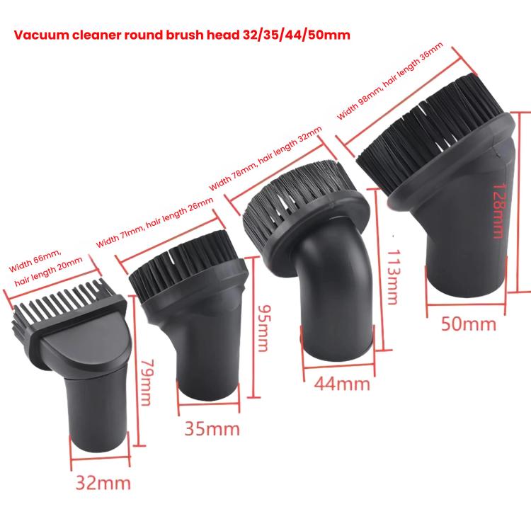 For Vacuum Cleaner Brush Head Accessories Suction Head Round Brush, Spec: 50x128mm - Other Accessories by buy2fix | Online Shopping UK | buy2fix