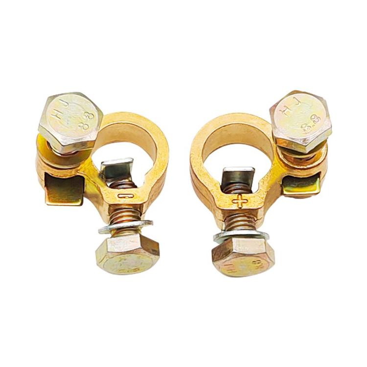 1pair Thickened Copper Battery Clip Automotive Battery Stake Multi-Function Connector - Booster Cable & Clip by buy2fix | Online Shopping UK | buy2fix
