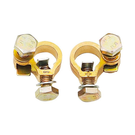 1pair Thickened Copper Battery Clip Automotive Battery Stake Multi-Function Connector - Booster Cable & Clip by buy2fix | Online Shopping UK | buy2fix