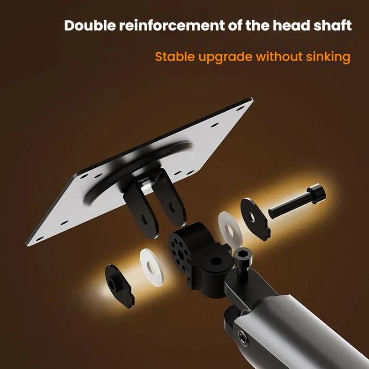 For 15-32 Inch Monitor Bracket Adjustable Gas Spring Computer Screen Desk Mount Stand(White) - Laptop Stand by buy2fix | Online Shopping UK | buy2fix