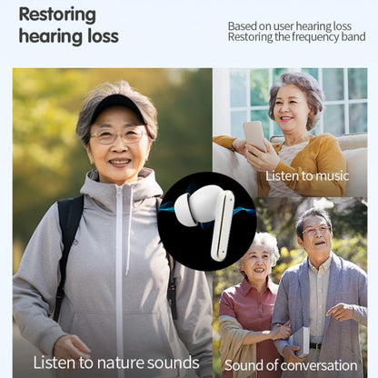 Smart Touch In-Ear Hearing Aid With Digital Charging Compartment(Skin Color) - Hearing Aids by buy2fix | Online Shopping UK | buy2fix