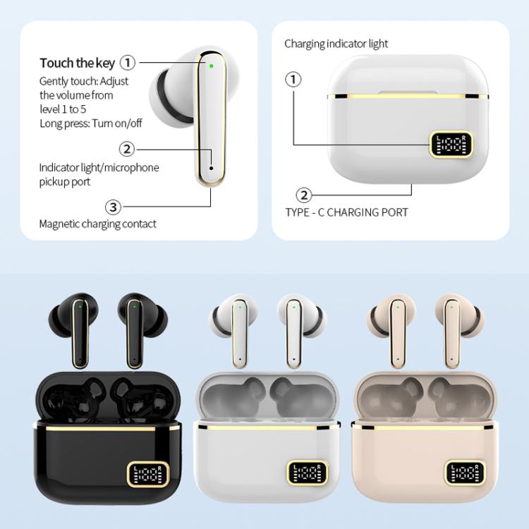 Smart Touch In-Ear Hearing Aid With Digital Charging Compartment(Black) - Hearing Aids by buy2fix | Online Shopping UK | buy2fix