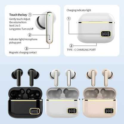 Smart Touch In-Ear Hearing Aid With Digital Charging Compartment(Black) - Hearing Aids by buy2fix | Online Shopping UK | buy2fix