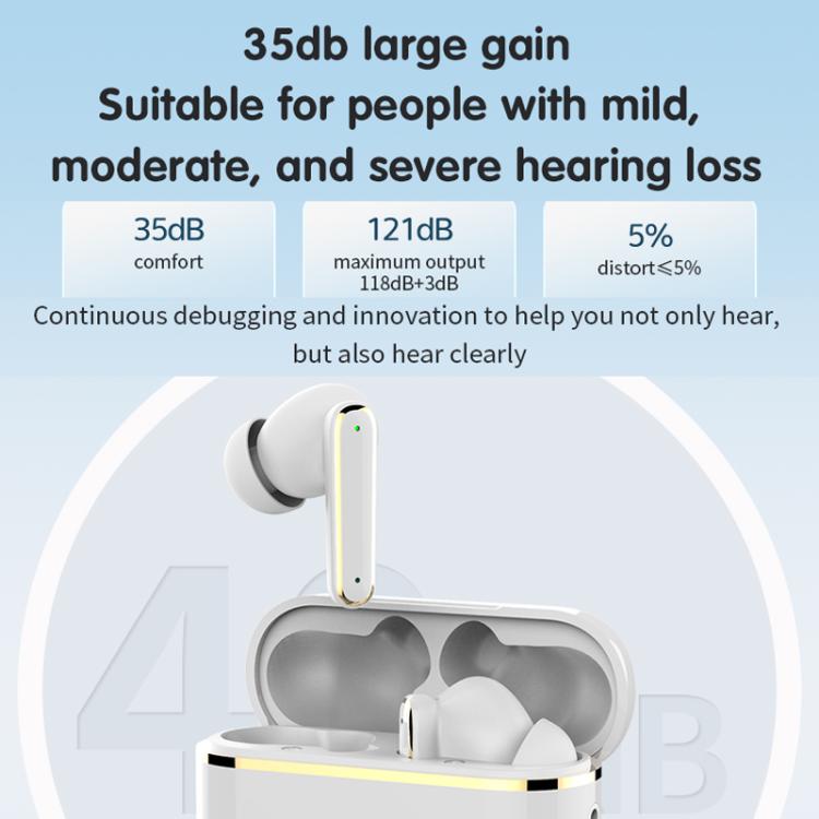 Smart Touch In-Ear Hearing Aid With Digital Charging Compartment(Black) - Hearing Aids by buy2fix | Online Shopping UK | buy2fix