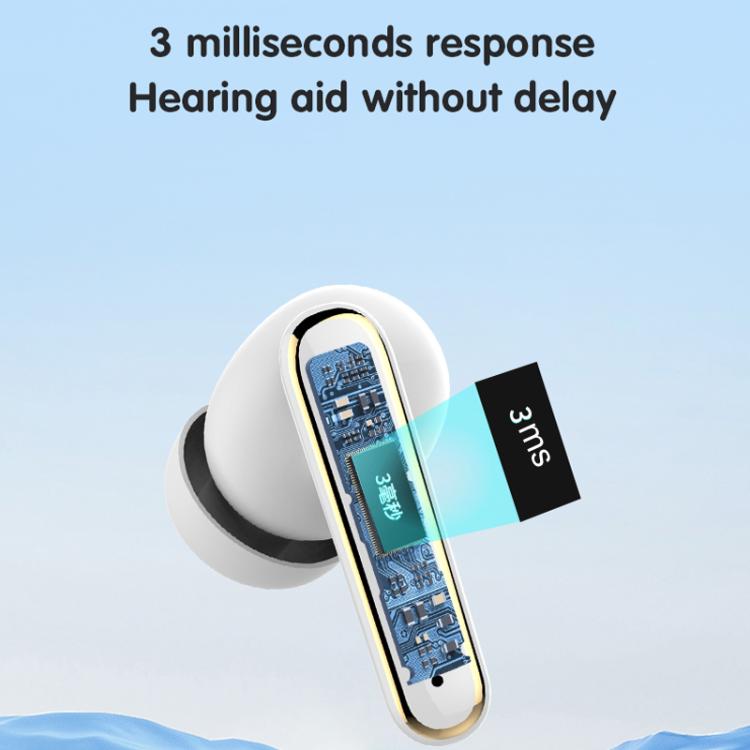 Smart Touch In-Ear Hearing Aid With Digital Charging Compartment(White) - Hearing Aids by buy2fix | Online Shopping UK | buy2fix