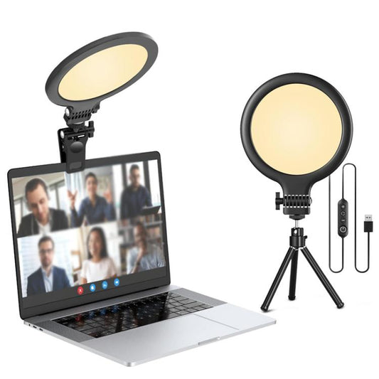 Live Streaming Fill Light Selfie Desktop Photography Light Laptop Clamp Fill Lamp Set(Lamp+Stand+Clip) - Ring Light by buy2fix | Online Shopping UK | buy2fix